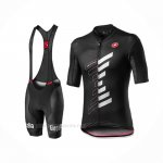 2020 Ropa Ciclismo Giro d'Italia Negro Blanco Mangas Corta y Culotte Corto