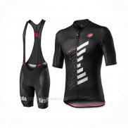2020 Ropa Ciclismo Giro d'Italia Negro Blanco Mangas Corta y Culotte Corto