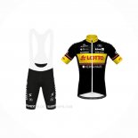 2020 Ropa Ciclismo Lotto-Kern Haus Negro Amarillo Mangas Corta y Culotte Corto