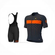 2021 Ropa Ciclismo ALE Luz Azul Naranja Mangas Corta y Culotte Corto