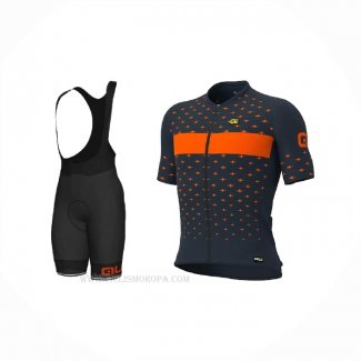 2021 Ropa Ciclismo ALE Luz Azul Naranja Mangas Corta y Culotte Corto