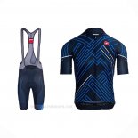 2021 Ropa Ciclismo Castelli Azul Negro Blanco Mangas Corta y Culotte Corto