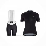 2021 Ropa Ciclismo Mujer Trek Negro Mangas Corta y Culotte Corto