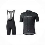 2021 Ropa Ciclismo Shimano Negro Mangas Corta y Culotte Corto(2)