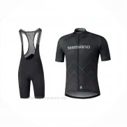 2021 Ropa Ciclismo Shimano Negro Mangas Corta y Culotte Corto(2)