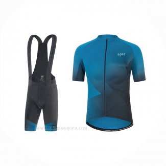 2022 Ropa Ciclismo Gore Azul Mangas Corta y Culotte Corto
