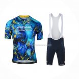 2023 Ropa Ciclismo AStana Azul Mangas Cortas y Culotte Corto