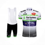 2017 Ropa Ciclismo Fortuneo Vital Concept Blanco Mangas Corta Y Culotte Corto