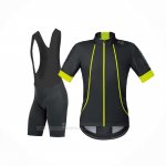 2017 Ropa Ciclismo Gore Bike Wear Power Oxygen-ws-so Negro Mangas Corta y Culotte Corto