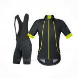 2017 Ropa Ciclismo Gore Bike Wear Power Oxygen-ws-so Negro Mangas Corta y Culotte Corto