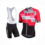 2017 Ropa Ciclismo Nalini Cervino Rojo Negro Mangas Corta Y Culotte Corto