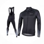 2017 Ropa Ciclismo Nalini Negro Mangas Largas Y Culotte Lunga