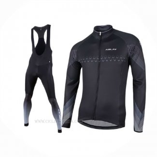 2017 Ropa Ciclismo Nalini Negro Mangas Largas Y Culotte Lunga