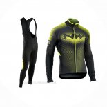 2017 Ropa Ciclismo Northwave Ml Verde Negro Mangas Largas y Culotte Lunga