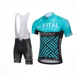 2018 Ropa Ciclismo Vital Concept Alphatech Azul Negro Mangas Corta y Culotte Corto