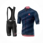 2019 Ropa Ciclismo Giro d'Italia Apagado Azul Mangas Corta y Culotte Corto