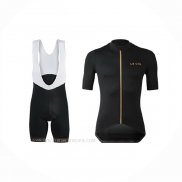 2019 Ropa Ciclismo Lecol Negro Mangas Corta y Culotte Corto