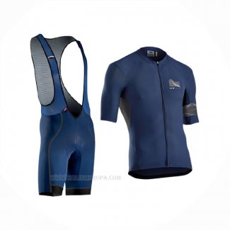 2019 Ropa Ciclismo Northwave Extreme 3 Apagado Azul Mangas Corta y Culotte Corto