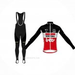 2020 Ropa Ciclismo Lotto Soudal Negro Blanco Rojo Mangas Largas y Culotte Lunga