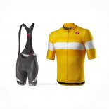 2021 Ropa Ciclismo Castelli Amarillo Mangas Corta y Culotte Corto