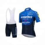 2021 Ropa Ciclismo Deceuninck Quick Step Azul Violeta Mangas Corta y Culotte Corto