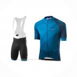 2021 Ropa Ciclismo Loffler Azul Mangas Corta y Culotte Corto