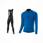 2021 Ropa Ciclismo Loffler Azul Mangas Largas y Culotte Lunga