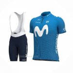 2021 Ropa Ciclismo Movistar Azul Mangas Corta y Culotte Corto