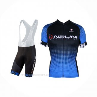 2021 Ropa Ciclismo Nalini Negro Azul Mangas Corta Y Culotte Corto