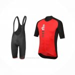 2021 Ropa Ciclismo RH+ Rojo Mangas Corta y Culotte Corto