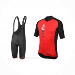 2021 Ropa Ciclismo RH+ Rojo Mangas Corta y Culotte Corto