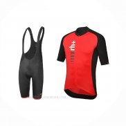2021 Ropa Ciclismo RH+ Rojo Mangas Corta y Culotte Corto