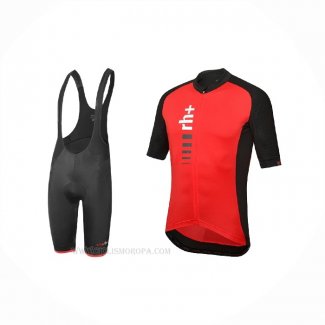 2021 Ropa Ciclismo RH+ Rojo Mangas Corta y Culotte Corto