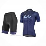 2022 Ropa Ciclismo Mujer Liv Profundo Azul Mangas Corta y Culotte Corto