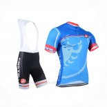 2014 Ropa Ciclismo Castelli Azur Mangas Corta y Culotte Corto