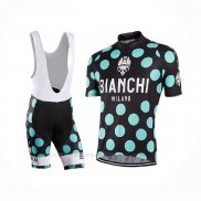 2016 Ropa Ciclismo Bianchi Verde Negro Mangas Corta y Culotte Corto