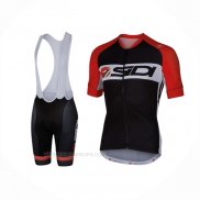 2016 Ropa Ciclismo Castelli SIDI Negro Rojo Mangas Corta y Culotte Corto