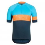 2016 Ropa Ciclismo Rapha Azul Naranja Manica Corta