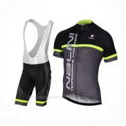 2017 Ropa Ciclismo Nalini Brivio Negro Gris Mangas Corta Y Culotte Corto