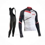 2017 Ropa Ciclismo Northwave Ml Negro Blanco Mangas Largas y Culotte Lunga