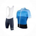 2017 Ropa Ciclismo POC Fondo Elements Azul Claro Mangas Corta y Culotte Corto