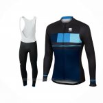 2017 Ropa Ciclismo Sportful Negro Mangas Largas y Culotte Lunga