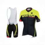 2017 Ropa Ciclismo Sportful Sc Negro Verde Mangas Corta y Culotte Corto