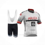 2019 Ropa Ciclismo Arkea Samsic Blanco Rojo Mangas Corta Y Culotte Corto