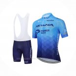 2021 Ropa Ciclismo Astana Azul Mangas Corta y Culotte Corto