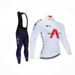 2021 Ropa Ciclismo Ineos Grenadiers Blanco Mangas Largas y Culotte Lunga