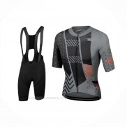 2021 Ropa Ciclismo Sportful Negro Gris Naranja Mangas Corta y Culotte Corto