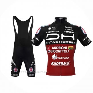 2022 Ropa Ciclismo Androni Giocattoli Negro Rojo Mangas Corta y Culotte Corto