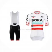 2022 Ropa Ciclismo Bora-hansgrone Rojo Blanco Mangas Cortas y Culotte Corto