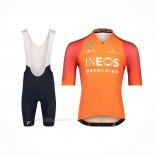 2022 Ropa Ciclismo Ineos Grenadiers Naranja Mangas Corta y Culotte Corto